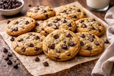 Классическое печенье с шоколадной крошкой — хрустящие края и мягкая середина.